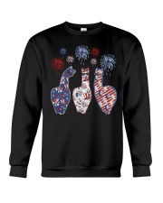 Patriotic llamas Crewneck Sweatshirt front