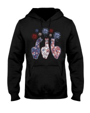 Patriotic llamas Hooded Sweatshirt tile