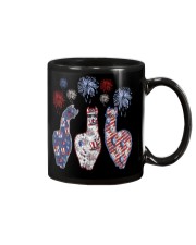 Patriotic llamas Mug tile