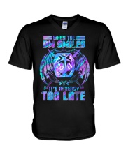 When the DM Smiles It's Already Too Late V-Neck T-Shirt tile