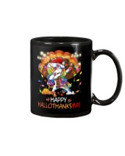 Happy Hallothanksmas Mug tile
