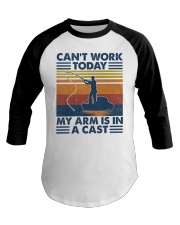 Can't work today Baseball Tee tile