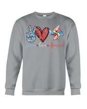 Peace Love America - Printed apparels Crewneck Sweatshirt tile