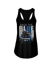 Back the blue Ladies Flowy Tank tile