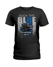 Back the blue Ladies T-Shirt tile