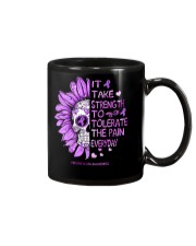 It takes strength to tolerate the pain Mug tile