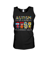 Autism is not a disability Unisex Tank tile