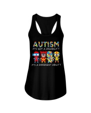 Autism is not a disability Ladies Flowy Tank tile