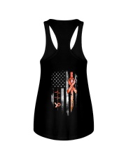 Multiple sclerosis awareness American flag Ladies Flowy Tank tile
