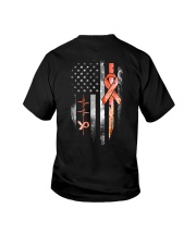 Multiple sclerosis awareness American flag Youth T-Shirt tile