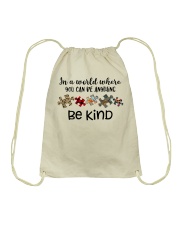Be kind Drawstring Bag tile