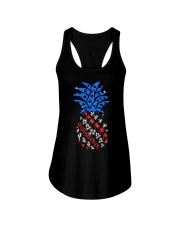 Patriotic pineapple - Printed apparels Ladies Flowy Tank tile