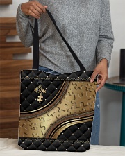 Autism awareness metal pattern print All-over Tote aos-all-over-tote-lifestyle-front-10