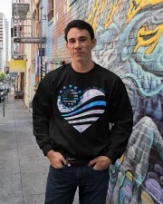 Back the blue Crewneck Sweatshirt lifestyle-unisex-sweatshirt-front-2
