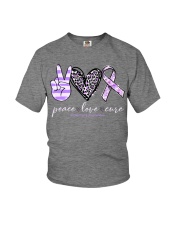 Peace love cure Youth T-Shirt tile