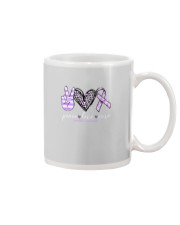 Peace love cure Mug tile