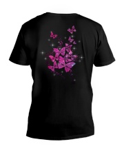 Never give up V-Neck T-Shirt tile