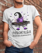 Fibromyalgia messed with the wrong witch Classic T-Shirt apparel-classic-tshirt-lifestyle-26