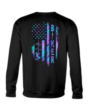 Biker American flag Crewneck Sweatshirt tile
