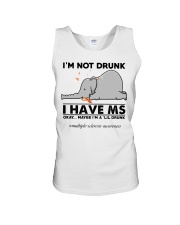 I'm not drunk I have MS Unisex Tank tile