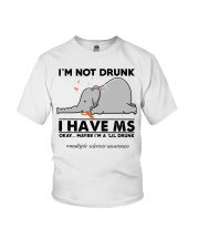 I'm not drunk I have MS Youth T-Shirt tile