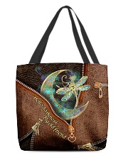 Dragonfly Leather Pattern Print All-over Tote back