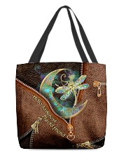 Dragonfly Leather Pattern Print All-over Tote front