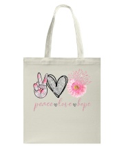 Peace Love Hope Tote Bag tile