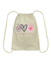 Peace Love Hope Drawstring Bag tile