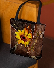 Never give up Leather pattern print All-over Tote aos-all-over-tote-lifestyle-front-02