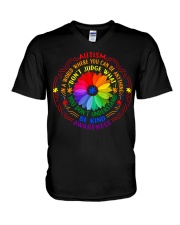 In a world where you can be anything be kind V-Neck T-Shirt tile