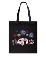Patriotic Camping t-shirt Tote Bag tile