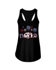 Patriotic Camping t-shirt Ladies Flowy Tank tile