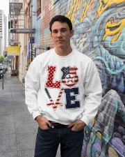 Love Independence Day Crewneck Sweatshirt lifestyle-unisex-sweatshirt-front-2