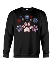 Patriotic paws Crewneck Sweatshirt front