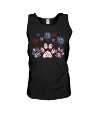 Patriotic paws Unisex Tank tile