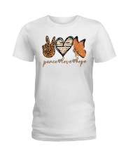 Peace love hope Ladies T-Shirt tile