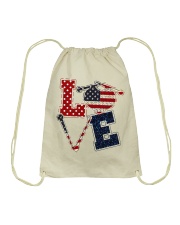 Love Independence Day Drawstring Bag tile
