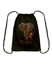Never Give Up Drawstring Bag tile