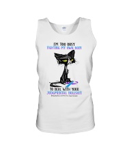 I'm too busy Unisex Tank tile