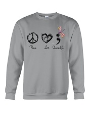 Peace love choose life Crewneck Sweatshirt tile