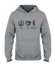 Peace love choose life Hooded Sweatshirt tile