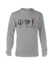 Peace love choose life Long Sleeve Tee tile