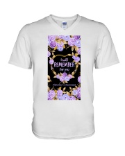 I will remember for you V-Neck T-Shirt tile