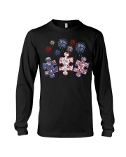 Patriotic autism awareness Long Sleeve Tee tile