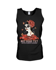 Not dead yet Unisex Tank tile