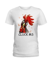 Cluck MS Ladies T-Shirt tile
