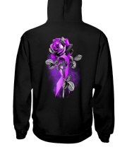 Alzheimer's awareness rose Hooded Sweatshirt tile