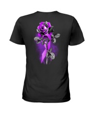 Alzheimer's awareness rose Ladies T-Shirt back