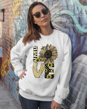 Love sunflower Crewneck Sweatshirt lifestyle-unisex-sweatshirt-front-3